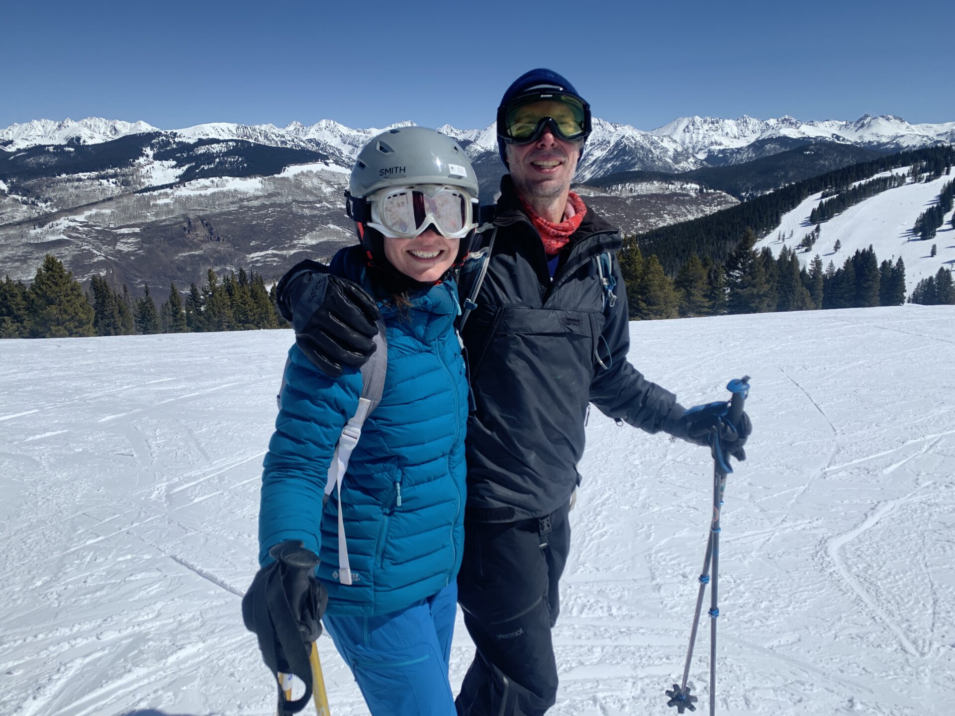 author skiing in vail 