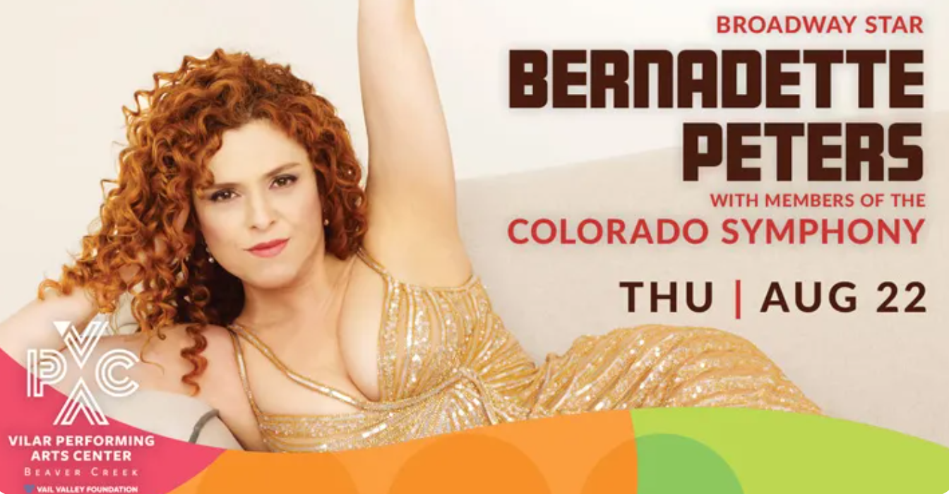 Bernadette Peters with Members of The Colorado Symphony at the Vilar Performing Arts Center